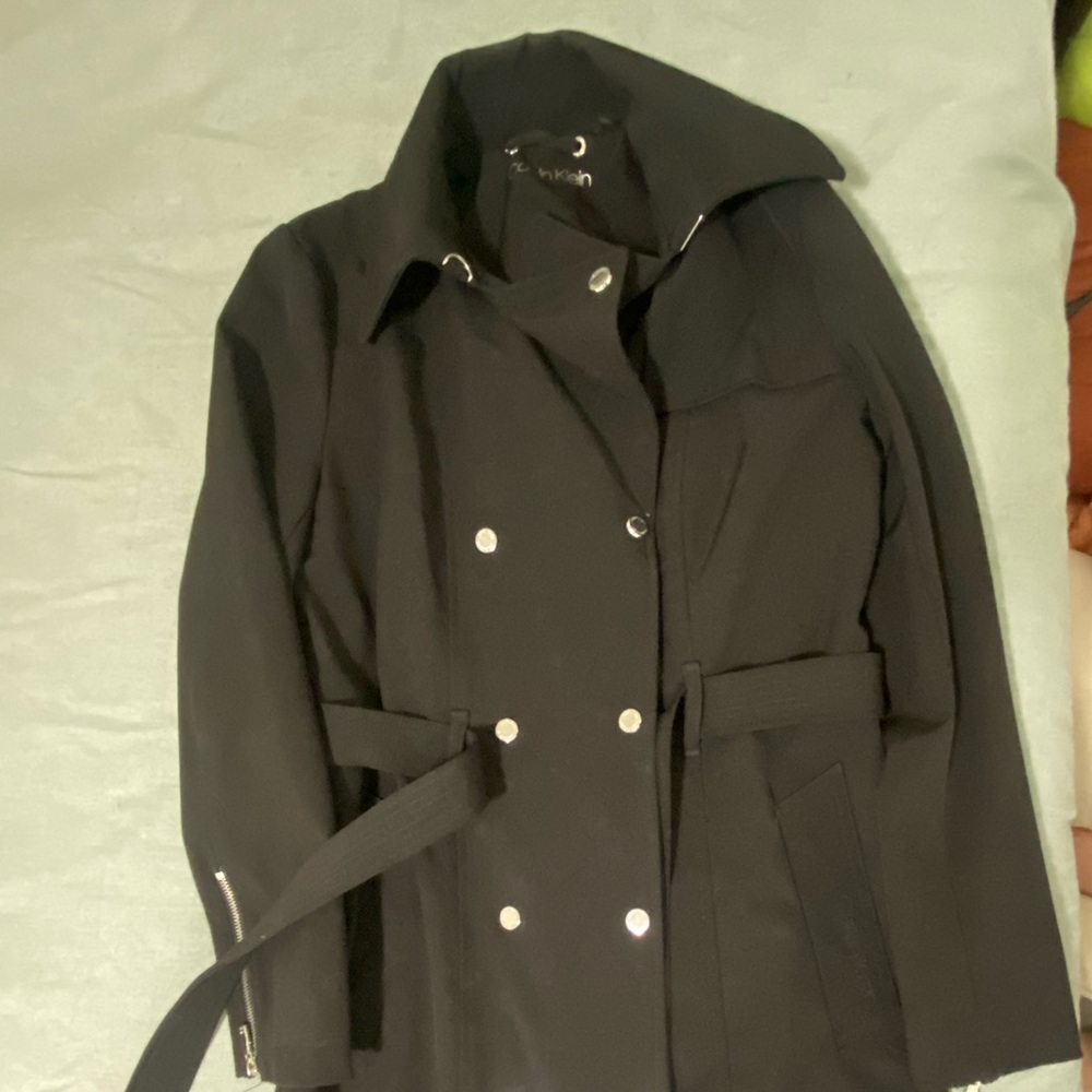 Black CALVIN Klein Trench Coat